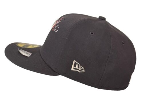 New Era 59FIFTY Washington Nationals Cherry Blossom Hat Cap Size 6 7/8 Gray - Picture 5 of 9