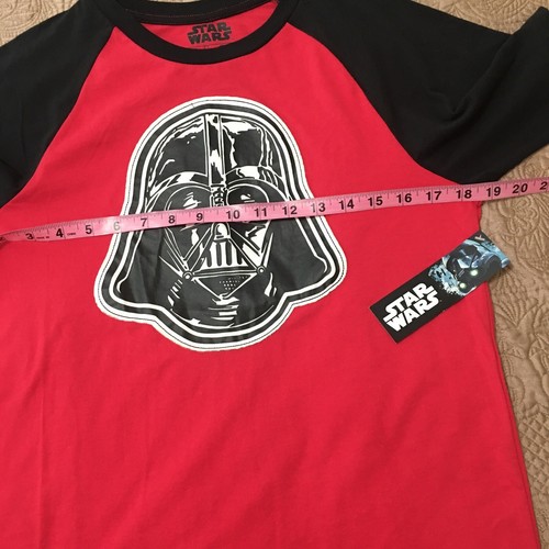 NWT* Kids Star Wars Short Sleeve Shirt featuring Darth Vader juniors size 18 - Picture 3 of 6