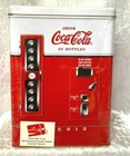 1997 - Tin Metal Coca-Cola Coke Vending Machine -With Pop Corn - New h