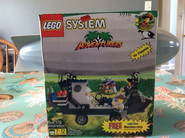 LEGO ADVENTURERS 5956 JUNGLE EXPEDITION AIR ZEPPELIN Set NEW SEALED 1999 RARE