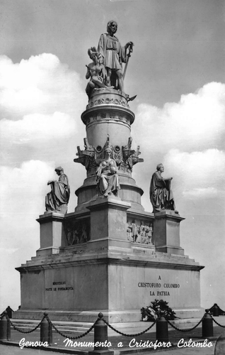 21-112A) GENOVA MONUMENTO CRISTOFORO COLOMBO LA PATRIA - 第 1/2 張圖片