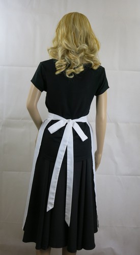 Victorian White Maids Apron Fancy Dress Childs and Adult sizes Book week Costume - Picture 4 of 14