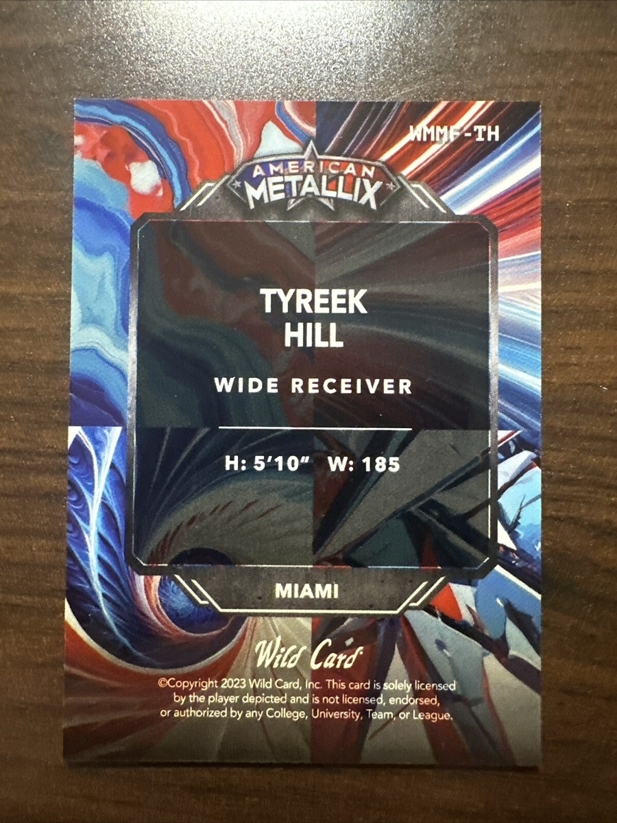 Tyreek Hill Wild Card American Metallix National Convention Card