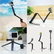 For Go Pro Hero 12 11 10 9 8 7 6 5 gopro 3 in 1 Adjustable Selfie Stick Tripod