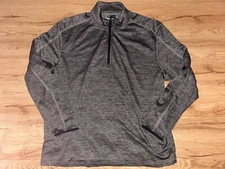 PGA TOUR MENS 1/4 ZIP GOLF PULLOVER FLEECE SIZE 2XL NWT GRAY