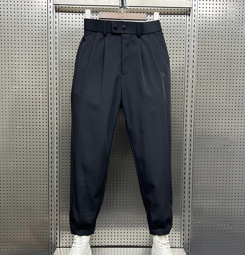 New Men Long pants Spring/ Fall Suit pant Two button Solid Casual trousers Gift - Picture 11 of 21