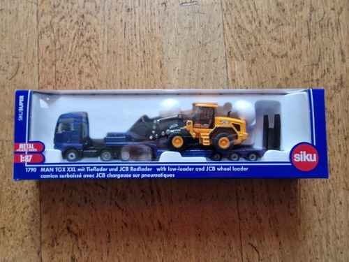 Siku 1790 MAN Truck with Low Loader and JCB 457 Wheel Loader 1:87 scale JCBs NEW - Picture 4 of 10