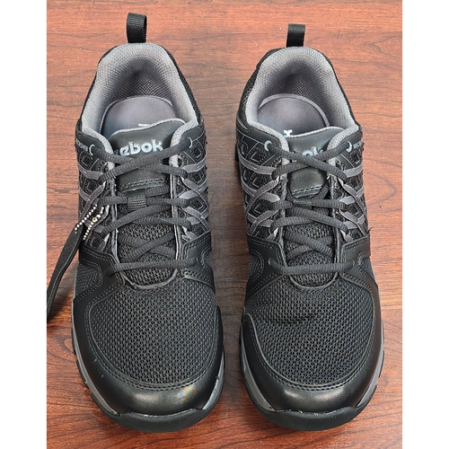 Reebok Sublite Work Shoe Women's 10.5 Athletic Work Shoe Black W/Gray Trim RB415 - Picture 6 of 11