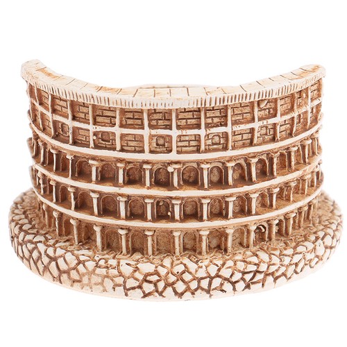 Simulation Ancient Rome Colosseum Harz Mini Statue Sand Tabelle Gebäude Desk:J~ - Zdjęcie 11 z 11