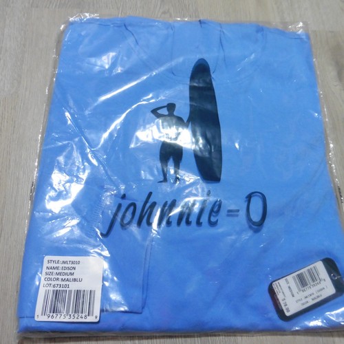 JOHNNIE-O Mens M MEDIUM EDISON HOODIE MALIBLU BLUE PULLOVER T SHIRT JMLT3010 - Picture 7 of 21