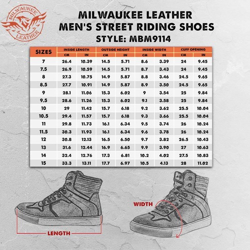 Zapatos de montar en la calle de cuero Milwaukee MBM9114 para hombre con protección contra cambios - Imagen 3 de 18