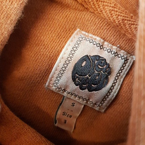 Pretty Green Mens Hoodie Small Orange Rust Sweatshirt Jumper Casual Mod Box Logo - Picture 5 of 10