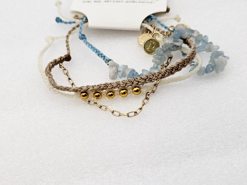 PURA VIDA Monthly Bracelet Club Set - 3 Piece Set String Friendship Beach NWT - Picture 5 of 10