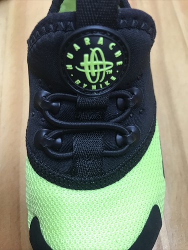 Nike Huarache Drift TDE Volt Black White Toddler 6C Shoes AA3504-700 - Picture 8 of 9