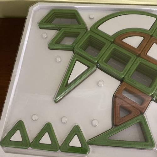 RARE Magformers 64 pc Dinosaur Dino Magnetic STEM Kids Toy Set Missing 1 Square - Picture 4 of 20