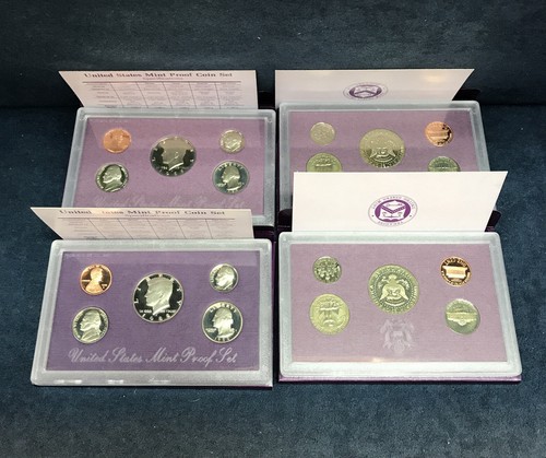 4 Set LOT of 1988 - US Mint Proof Coins Sets Original Government Packaging - Bild 1 von 14