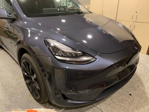 Tesla Model Y 23-24Paint Protection Film Clear Bra PPF - Half Hood + Bumper Kit - Picture 7 of 7