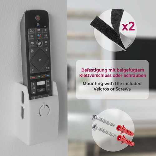Support de Télécommande Mural Support Pour pour Universel TV Téléviseur - Photo 8/9