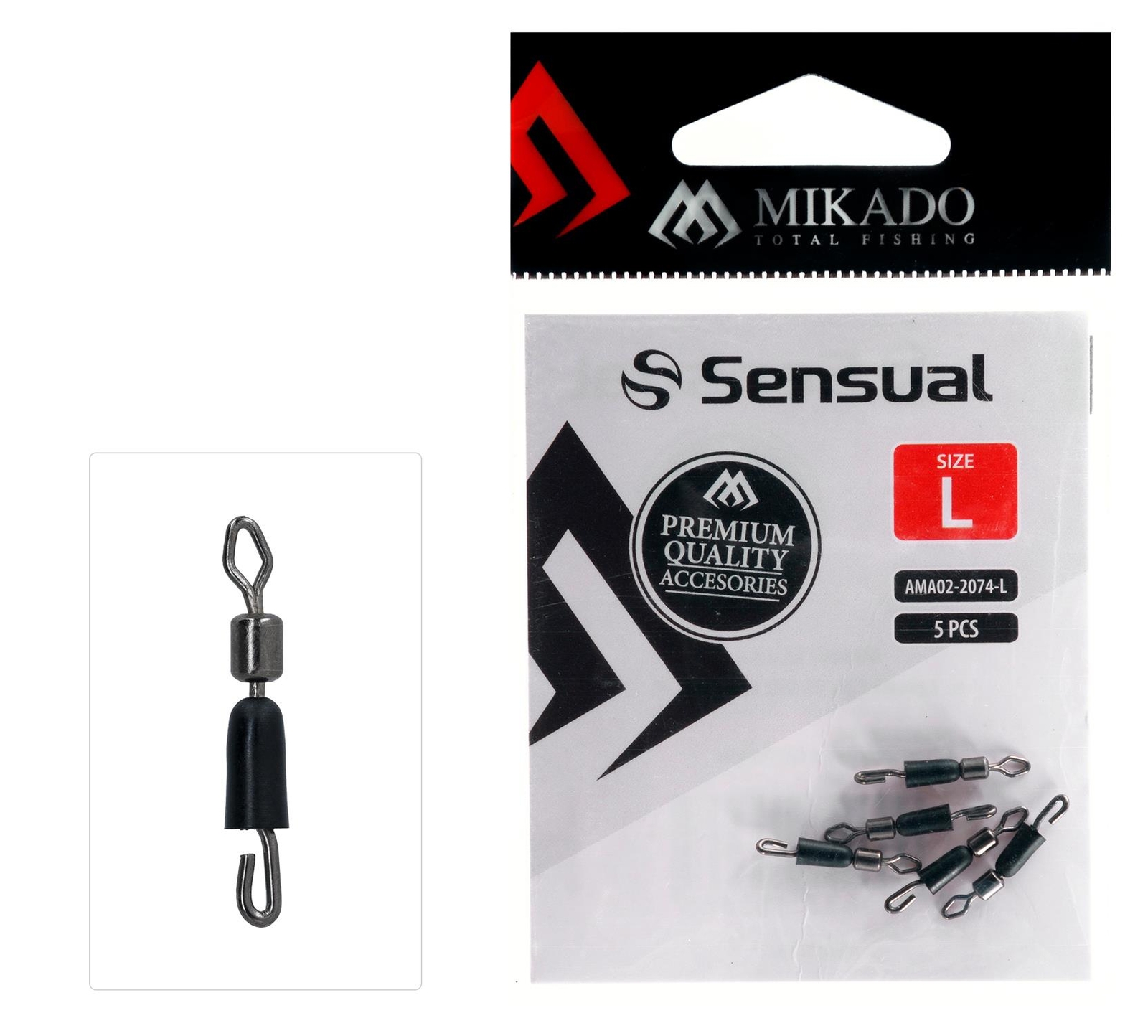 Быстросменный карабин Mikado mit Wirbel Schnurverbinder, изготовленный по технологии Schnellverschluss