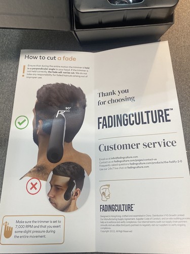 Fading Culture The Fadify 2.0 Akku-Haarschneidemaschine Instant Fade Culture NEU OVP - Bild 15 von 19