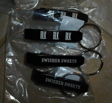 Lot of 40 Vintage Swisher Sweets BLK Black Keychain Bottle Openers Advertising