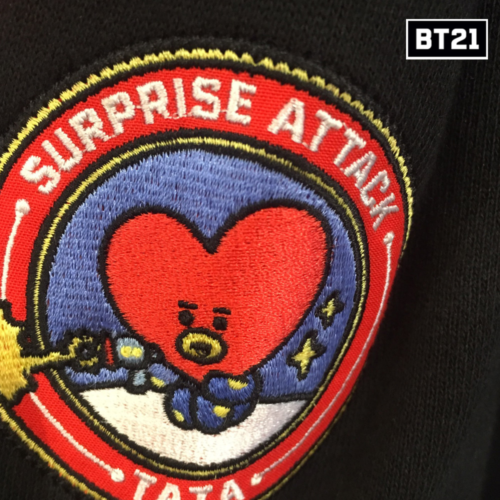 BTS BT21 Official Authentic Goods Adult Half Zip-up Sweat