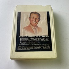 JIM REEVES 8 TRACK TAPE THE BEST OF VOL. IV 1974 RCA AHS1-3271