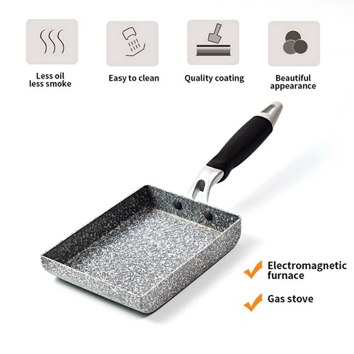Tamagoyaki Kitchen Non-stick Breakfast Maker Omelette Pans Grill Frying Pans - Picture 4 of 10