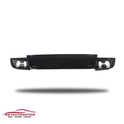 Fits 2007-2014 GMC Yukon XL Denali Front Grille Hood Molding Trim Black 3PCS - Picture 4 of 6