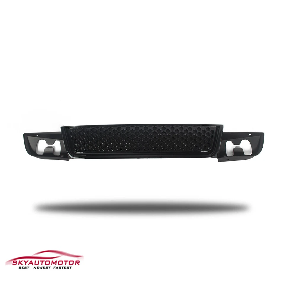 Fits 2007-2014 GMC Yukon XL Denali Front Grille Hood Molding Trim Black 3PCS Foto 4 de 4