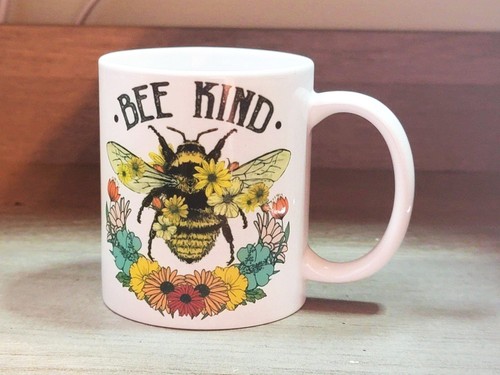 Cute Be Kind Mug, Floral Mug Personalized Gifts For Her Bridesmaid Gifts - Picture 3 of 9