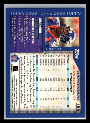 2000 Topps Football # 1 - 200 - Pick Your Card! - Picture 316 of 399