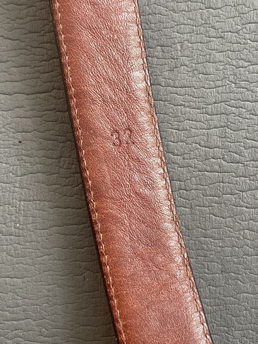 Polo by Ralph Lauren Italy Sterling Buckle on Brown Leather Belt Adjustable READ - Afbeelding 7 van 10