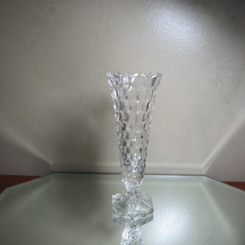 Fostoria American 8" Flared Bud Vase Clear - Picture 10 of 10