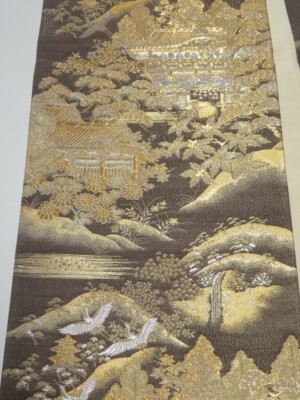 モコ姫 3509Y07z890 Japanese Kimono Silk FUKURO OBI Nikko Toshogu
