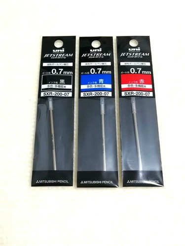 Uni Jetstream Prime Multifunction Pen Refill SXR-200-07 0.7mm 3 Color Select - Picture 9 of 9