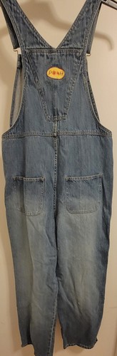 Disney Winnie The Pooh Bib Overalls Blue Denim Women's Large Embroidered  MED - Picture 5 of 8
