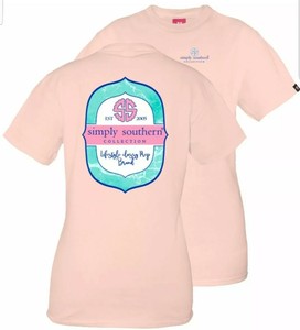Simply-Southern-T-Shirt-Rose-Logo-Women-039-s-Medium-NWT