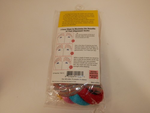 The Original Foot Alignment Socks Women Size 7 - 9 NWT Foot Pain Sore Feet - Picture 7 of 9