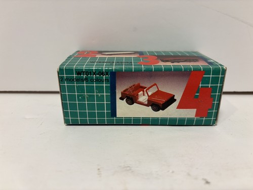 Vintage TinToys Assembly Die-Cast Car Jeep Gold New In Package! Tin Toys - Picture 2 of 4