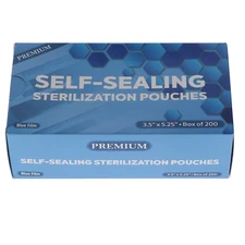House Brand Dentistry 100522 SelfSealing Sterilization Pouches 3.50"X5.25" 200Pk