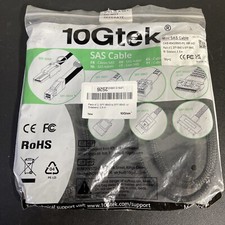 2 Packs Mini SAS SFF-8643 to SFF-8643 Cable 100-Ohm 0.8 Meter 10Gtek USA SHIP 