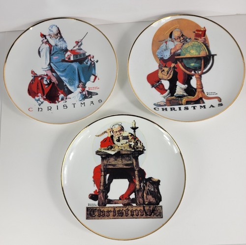 Norman Rockwell Christmas plates Vintage 1978 and 2 Cups Lot 5 Total - Picture 10 of 11