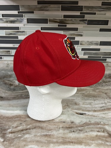 New Era Florida Fire Frogs Red Ball Cap Hat Fitted 7 1/4 Single A MLB - Picture 5 of 9