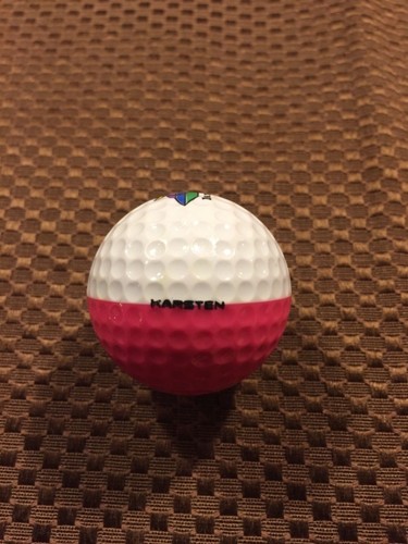 PELOTA DE GOLF PING-ROSA OSCURO/BLANCO OJO DE PING #1..8.9/10... LOGOTIPO DEL CAMPO DE GOLF OSO LAKE - Imagen 2 de 5