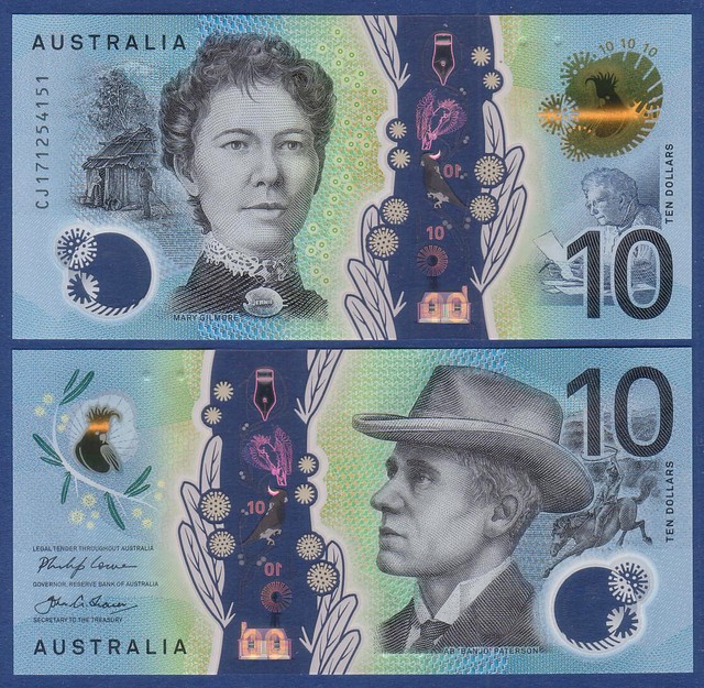 AUSTRALIEN / AUSTRALIA 10 Dollars (20)17 Polymer UNC P. 63 AUSTRALIEN / AUSTRALIA 10 Dollars (20)17 Polymer UNC P. 63