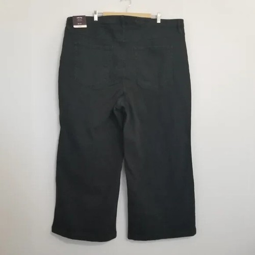 NWT Ava & Viv Black Wide Leg Jeans Size 26 - Picture 5 of 9