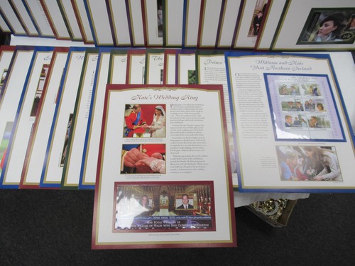 33 Panels of William & Kate's Royal Wedding International Stamp Collection - Picture 2 of 14