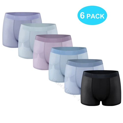 6er Pack Herren Unterwäsche Boxershorts Bequem Cool Underwear Trunks - Bild 1 von 17