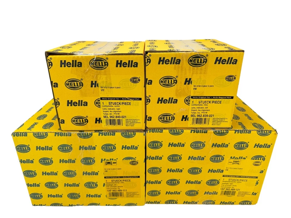 HELLA Hauptscheinwerfer + HELLA Blinker für VW Polo 6N1 SET Links + Rechts NEU - Bild 4 von 4